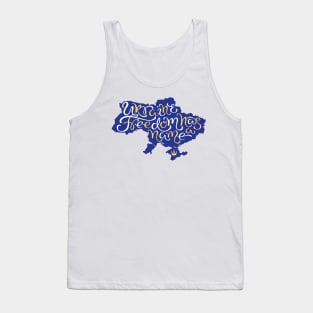 Support Ukraine Color Lettering Tank Top